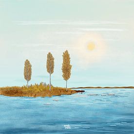 Midnight sun in Lapland by Aurealis Creatief