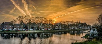 Panorama Hoogstraat Weesp vanaf schans van Joris van Kesteren