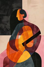 Abstrakte Person mit bunten geometrischen Formen von Imperial Art House