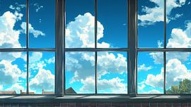 kijken uit het raam van Egon Zitter