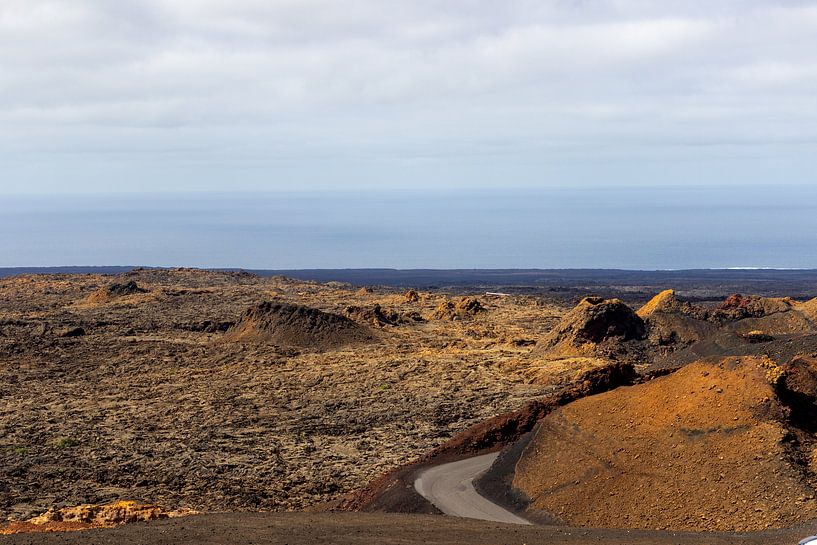 Colourful volcanic landscape on the island of Lanzarote by Reiner Conrad