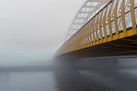 The yellow bridge in the fog