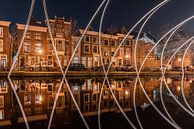 Quiet evening on Leiden's Old Singel by Jeroen de Jongh thumbnail