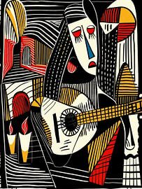 Acoustic Guitar Style Abstract by TOAN TRAN