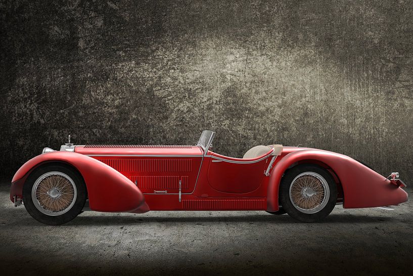 Retro-Auto rot von HMS