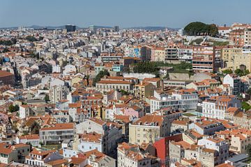 Lissabon, vanaf Castelo de São Jorge van Niels Maljaars