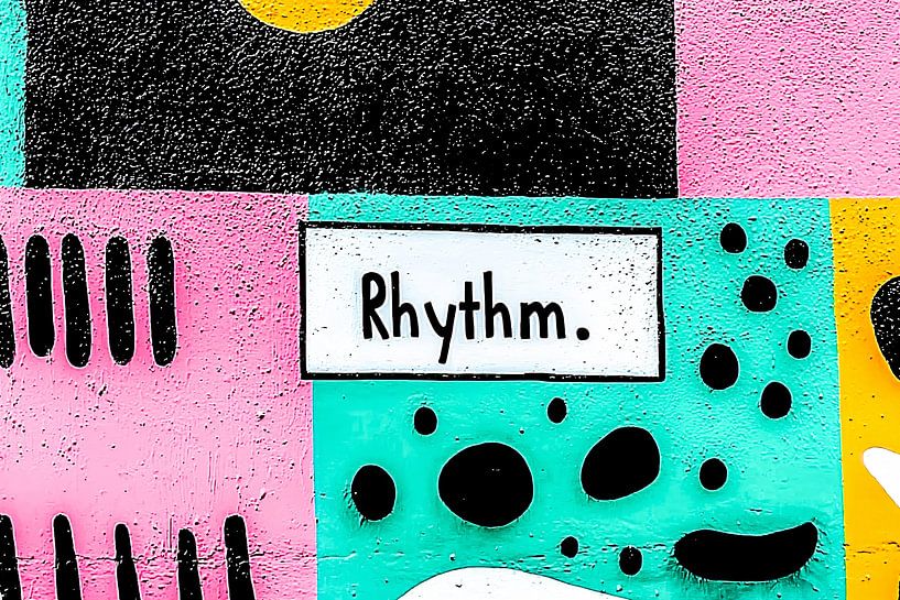 Rhythmic patterned wall decoration by Art & Soul Creations