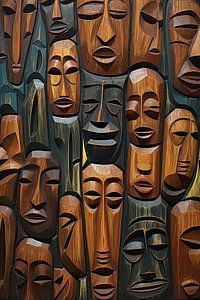 Abstrakte Gesichter