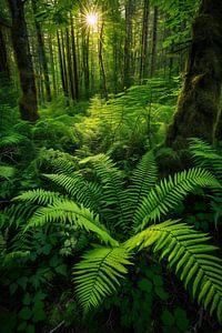 Wandern im Wald