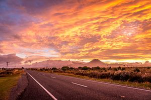 Mount Doom auf der Südinsel Neuseelands von Troy Wegman