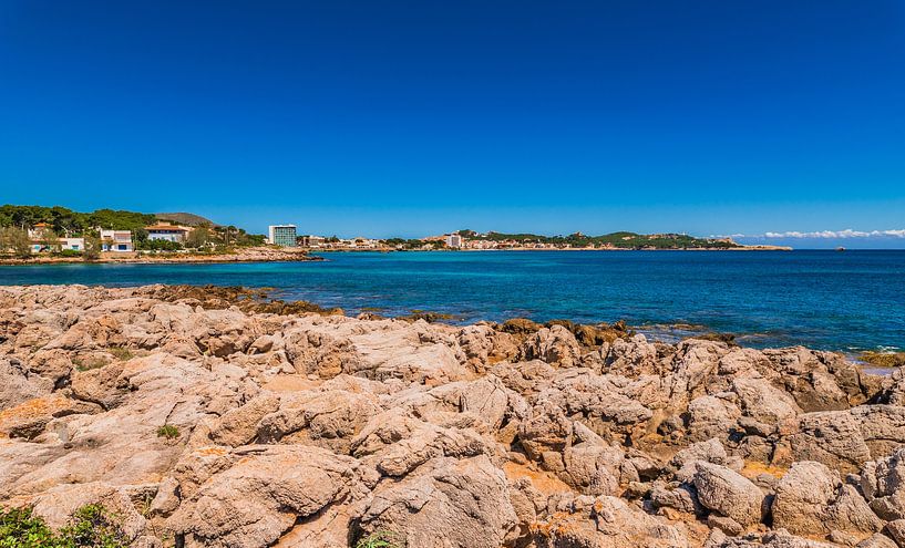 Seaside view of Cala Rajada, Balearic islands, Mallorca Spain by Alex Winter