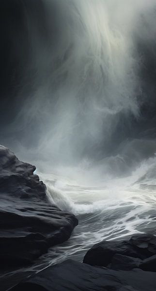 Op weg langs de zee van fernlichtsicht