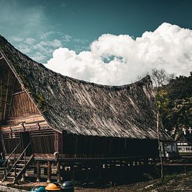 Batik huizen in Indonesie van Wesley Klijnstra