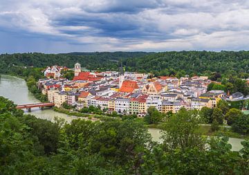 Blick über Wasserburg am Inn von ManfredFotos