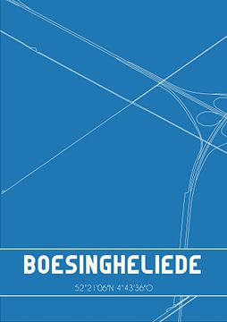 Blueprint | Map | Boesingheliede (North Holland) by Rezona