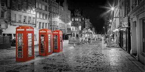 Evening impression of the Royal Mile in Edinburgh - Colorkey