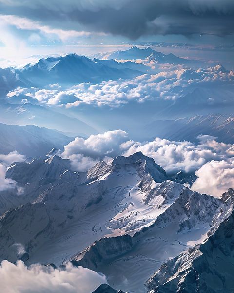 Stralende kou van fernlichtsicht