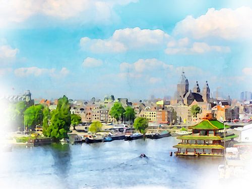 Amsterdam, skyline.