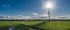 Windenergie, eine sonnige Gefühl