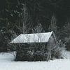 Hütte im Schnee mit Frost von Andreas Friedle Miniaturansicht