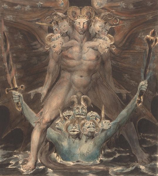 William Blake. The Great Red Dragon by 1000 Schilderijen