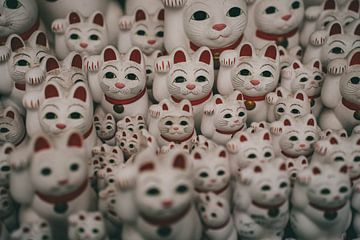 Lucky cats in Tokio, Japan van Nikkie den Dekker | travel & lifestyle photography