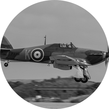 De legendarische Hawker Hurricane, een jachtvliegtuig van de Royal Air Force. van Jaap van den Berg