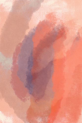 Zacht abstract schilderij in pastel aquareltinten