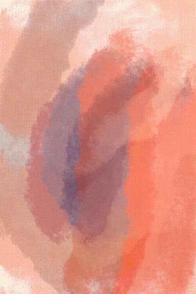 Sanfte abstrakte Malerei in pastellfarbenen Aquarelltönen von Dina Dankers