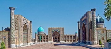 Registan plein, Samarkand, Oezbekistan van x imageditor