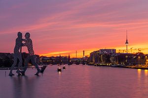 Berlin Skyline am alten Osthafen
