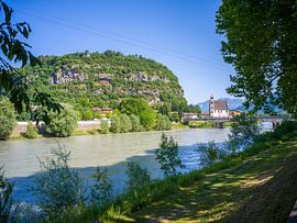 Trento - Uitzicht over de Adige van t.ART
