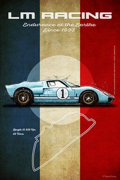 LM Racing Ford GT40 Ken Miles van Theodor Decker
