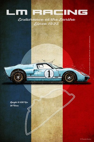 LM Racing Ford GT40 Ken Miles van Theodor Decker