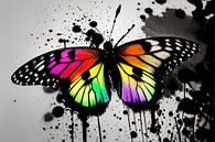 Fascinerend kleurenspel: een kleurrijke vlinder ontvouwt zijn pracht van ButterflyPix thumbnail