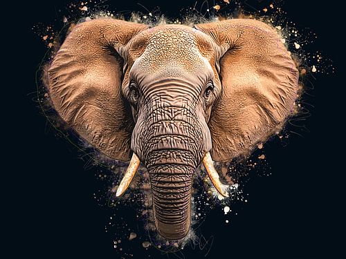 Majestueus olifantenhoofd