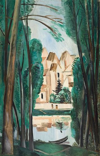 Andre Derain,Landschap met boot in de buurt van de kust