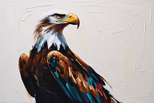 Majestueuze abstracte adelaar kunst