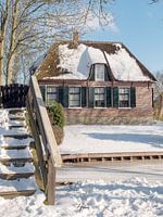 la maison des giethoorns en hiver