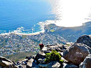 Abstieg vom Tafelberg