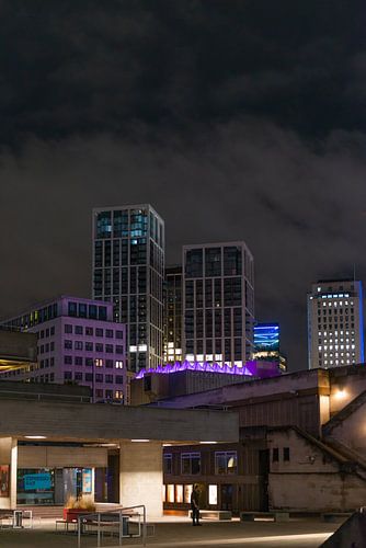 London City South Bank at night