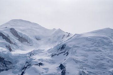 France - Chamonix - Pic du glacier du Mont Blanc - Montagnes enneigées autour de Ch