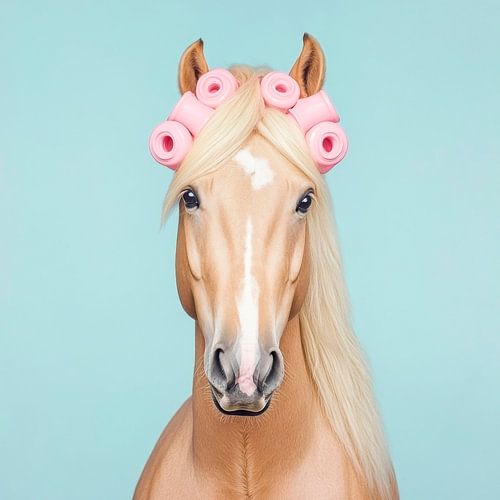 Crinière de cheval en style beauté