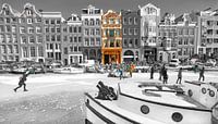 Amsterdam Winter Scene van Dalex Photography thumbnail