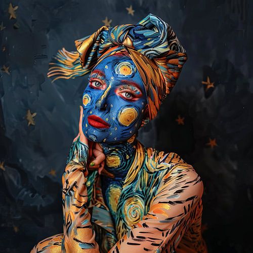 bodypaint van Gogh