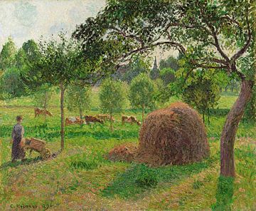 Camille Pissarro,Zonsondergang bij Eragny