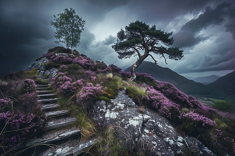 Baum im Nebellicht von fernlichtsicht