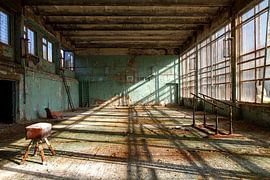 Diagonal in the gymnasium in Pripjat by Truus Nijland