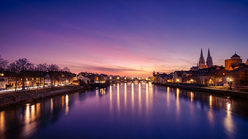 Regensburg juste avant le lever du soleil par Robert Ruidl