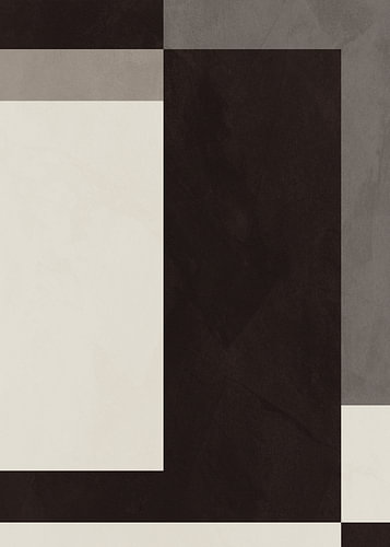 Minimalistische abstracte kunst met geometrische vormen in aardetinten